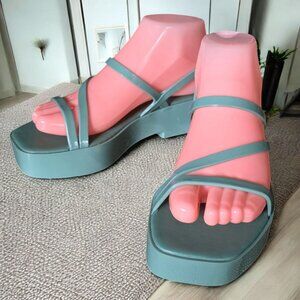 NWT GINGER ( 6.5 - 7 ) 37 EU By Lifestyle Women Green EVA Tong